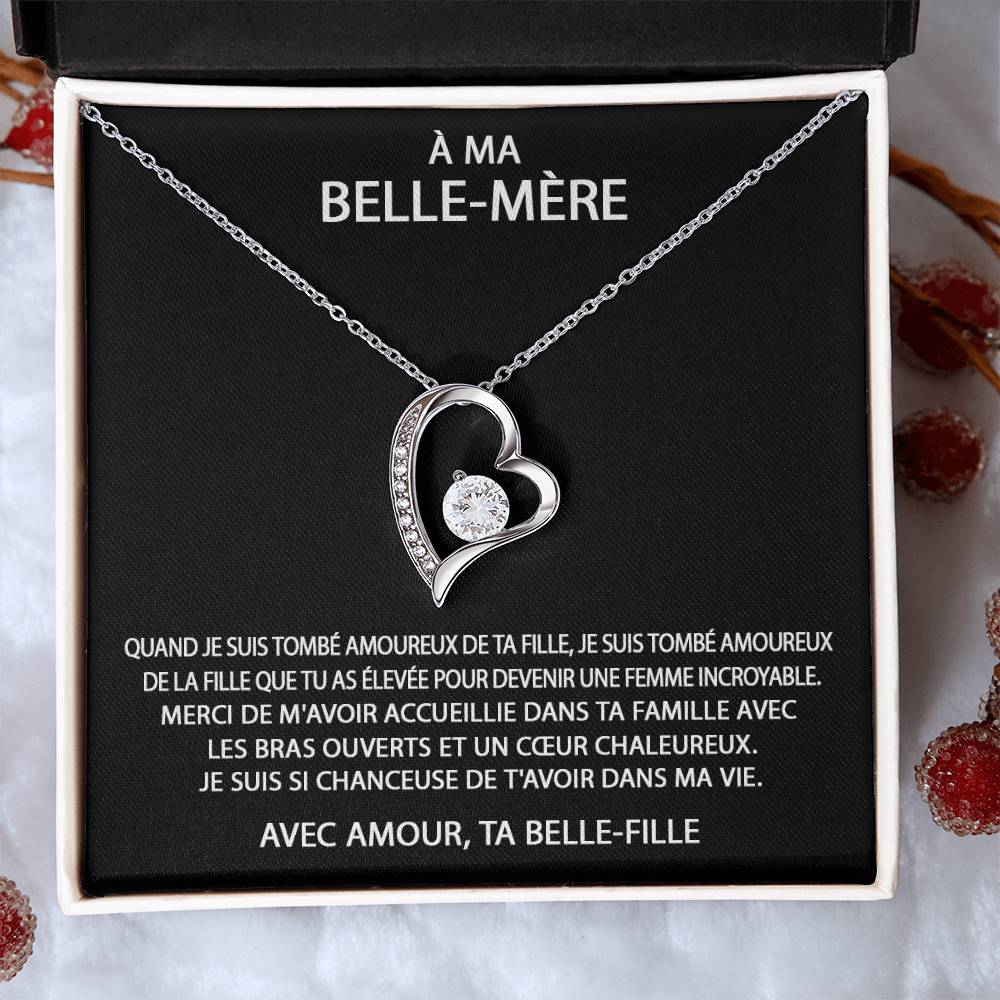 À ma Belle-Mère - Collier coeur