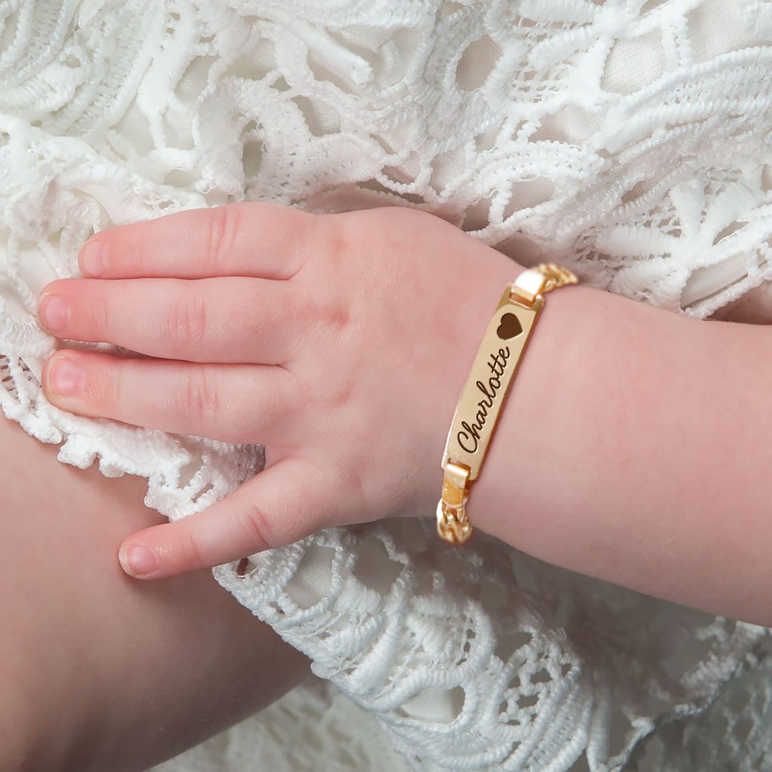 Bracelet bébé personnalisé - Or