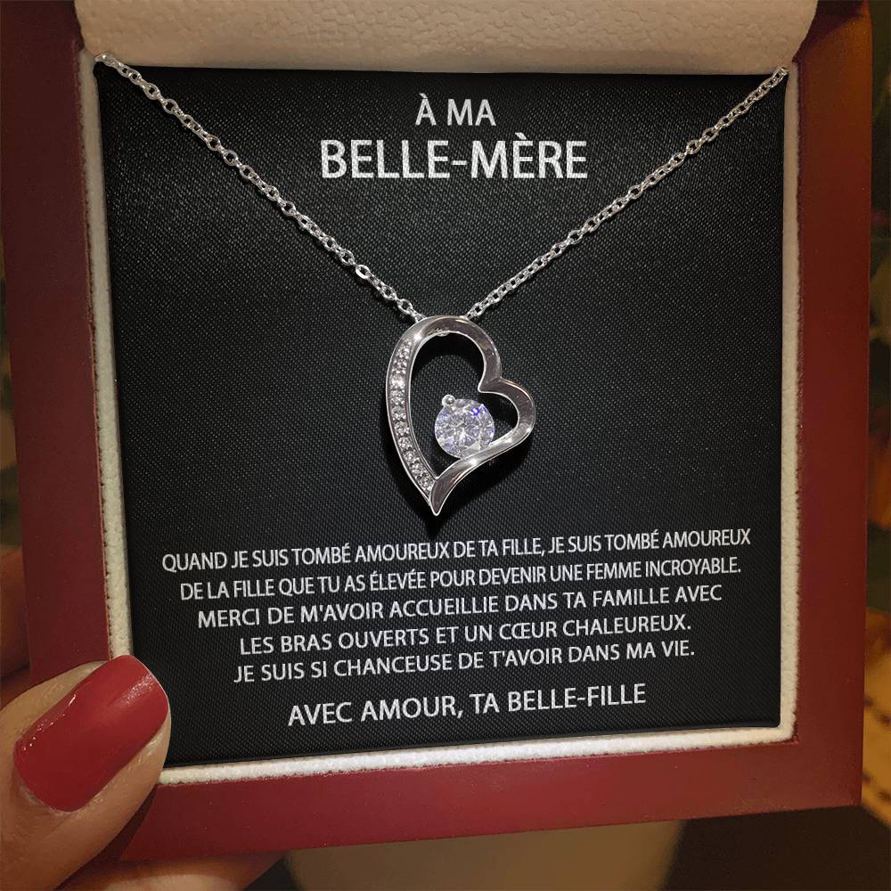 À ma Belle-Mère - Collier coeur