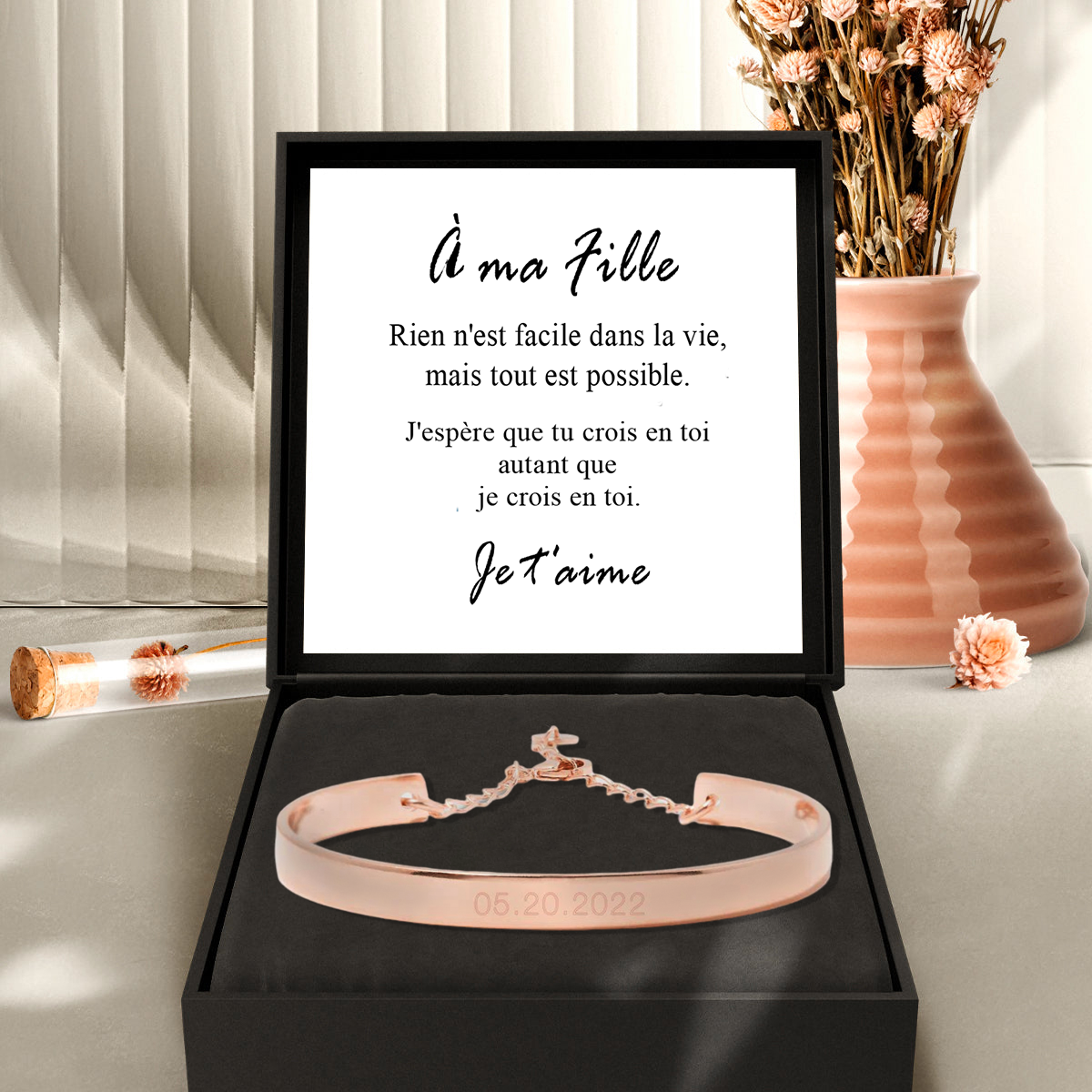 À ma fille - N'oublie jamais que je t'aime - Or