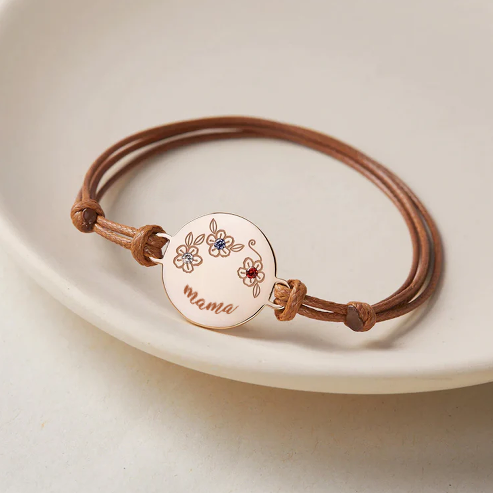 Bracelet de pierre de naissance pour enfants