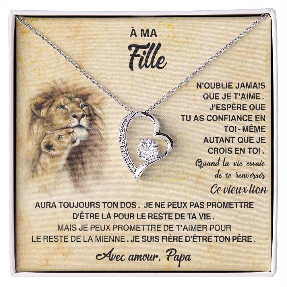 À ma Fille - Papa t'aime - Or