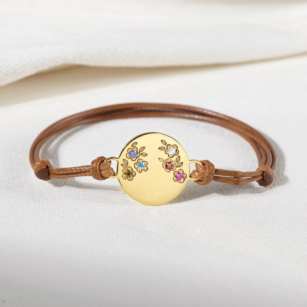 Bracelet de pierre de naissance pour enfants