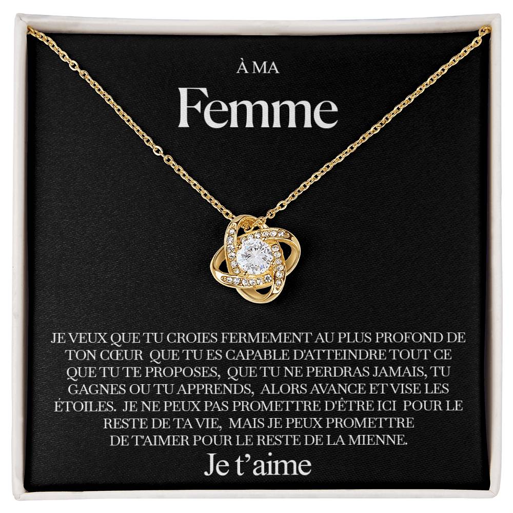 À ma Femme - Collier noeud d'amour