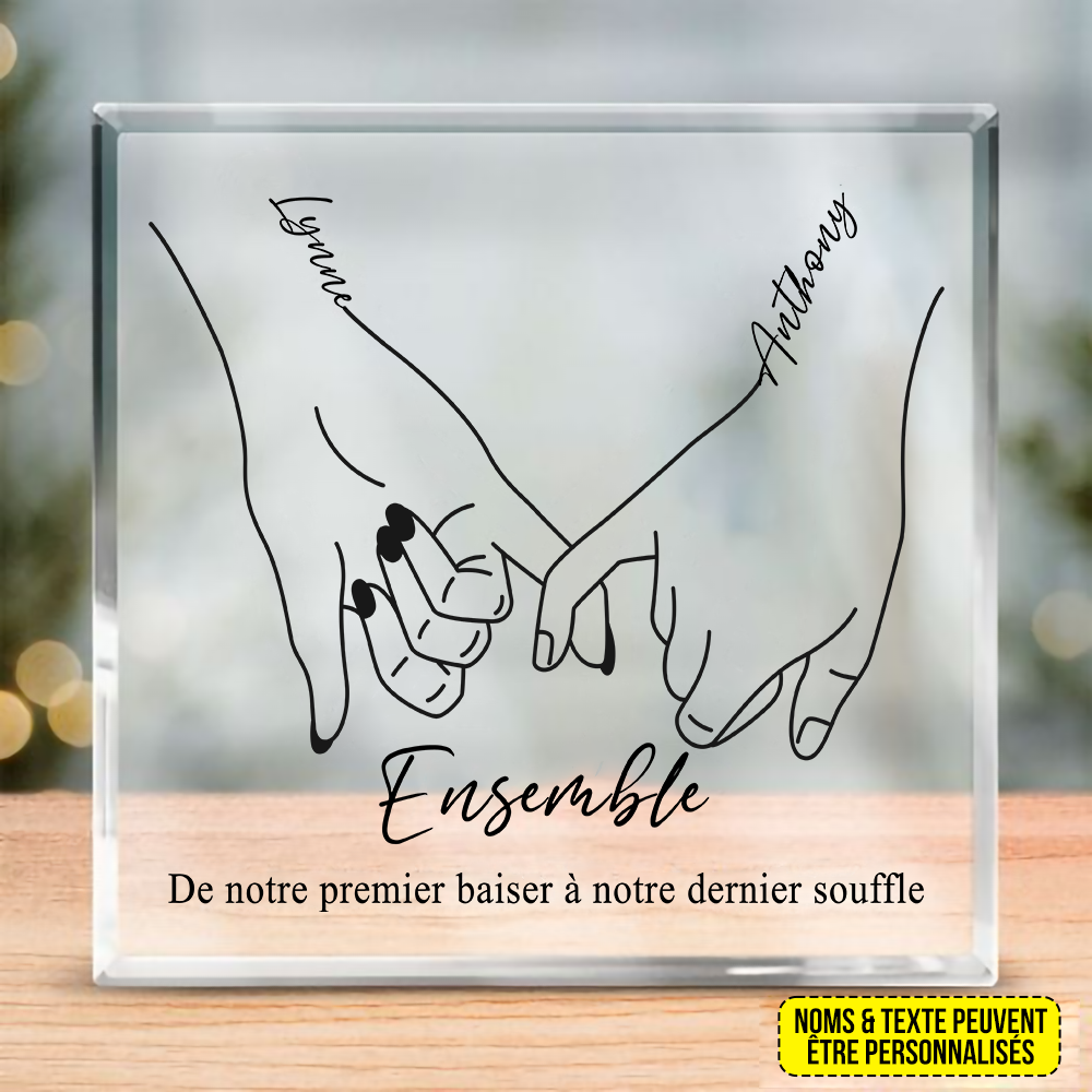 Plaque Acrylique Personnalisée - Amour Éternel