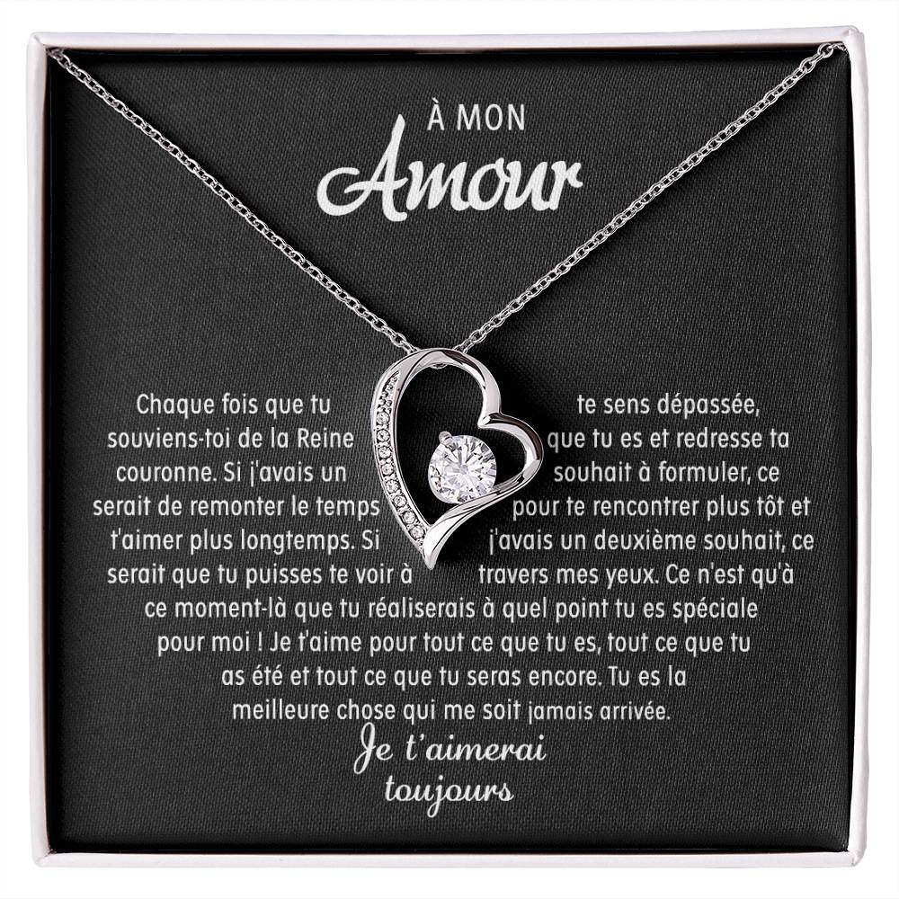 À mon Amour - Collier coeur - Or