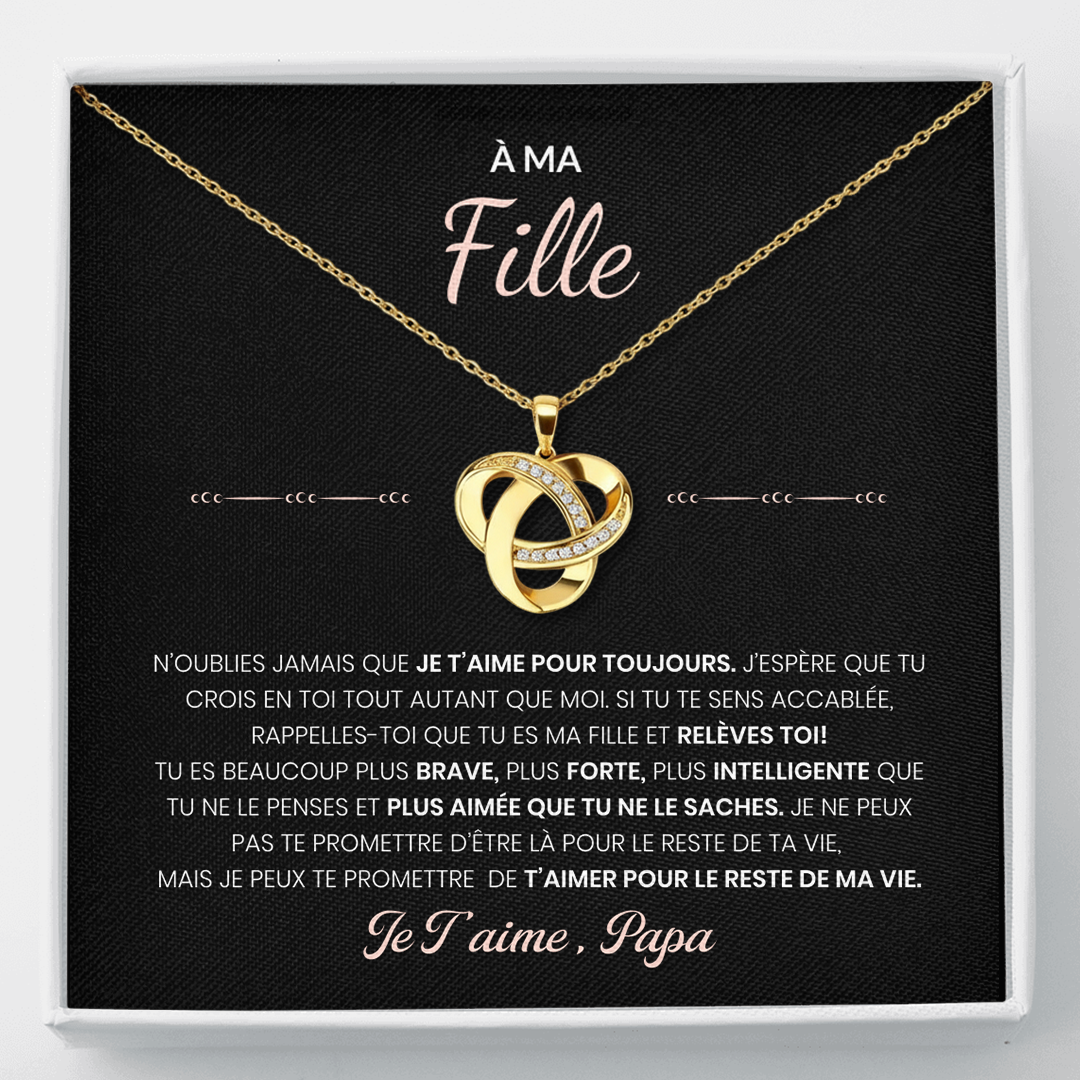 À ma Fille - Collier Amour Éternel