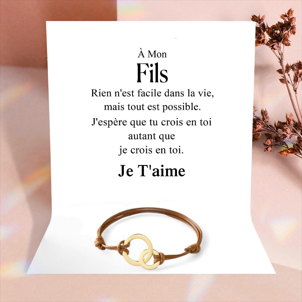 Bracelet familial - À mon Fils ou à ma Fille