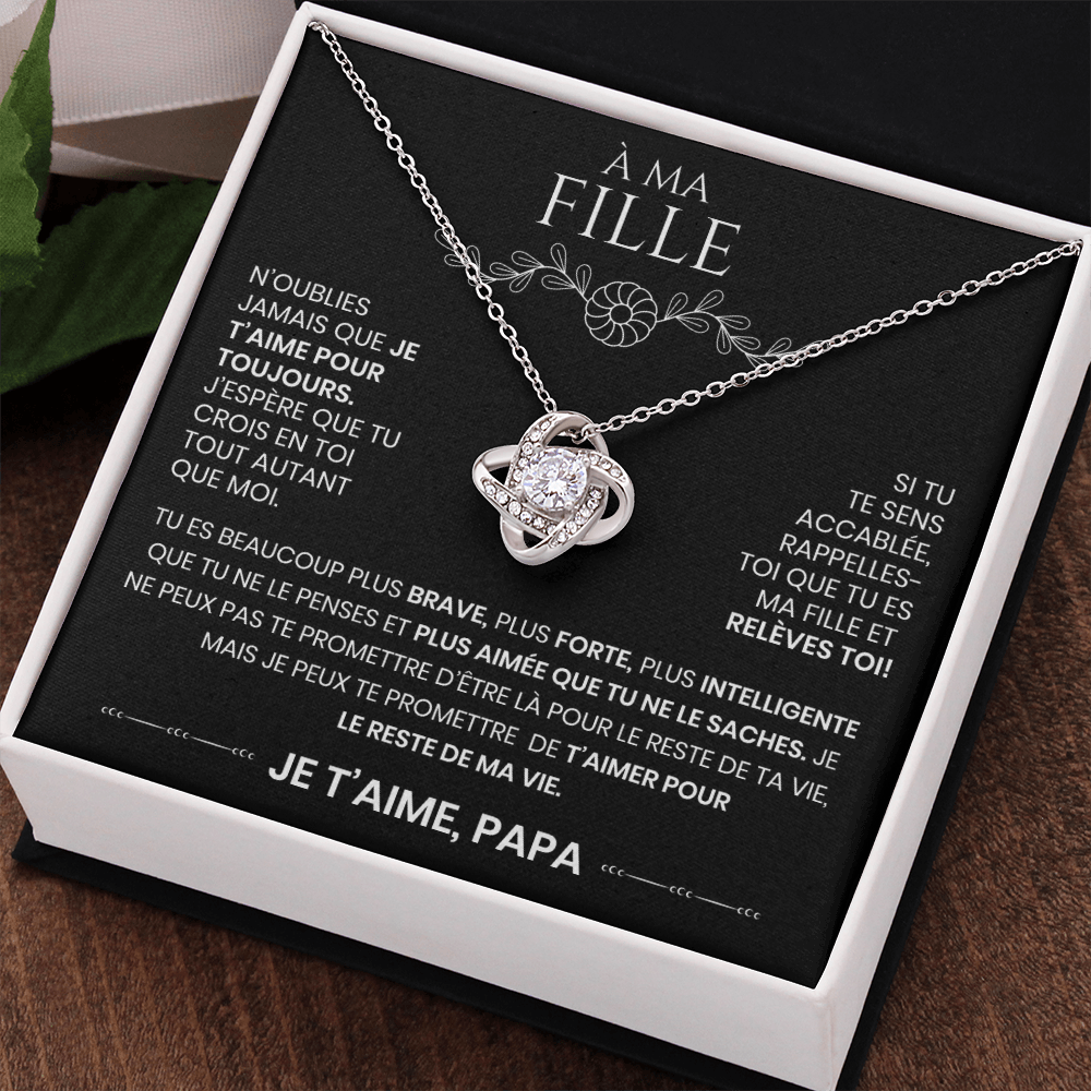 À ma Fille – Collier Où que tu ailles