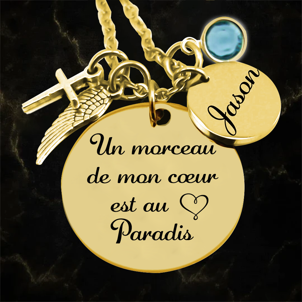 Un morceau de mon coeur - Collier commémoratif