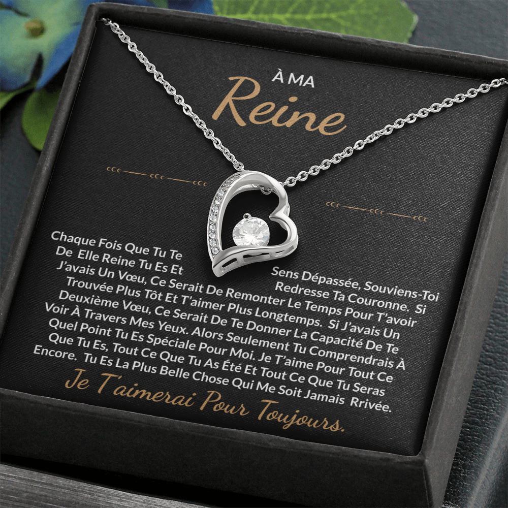 À ma Reine - Collier cœur