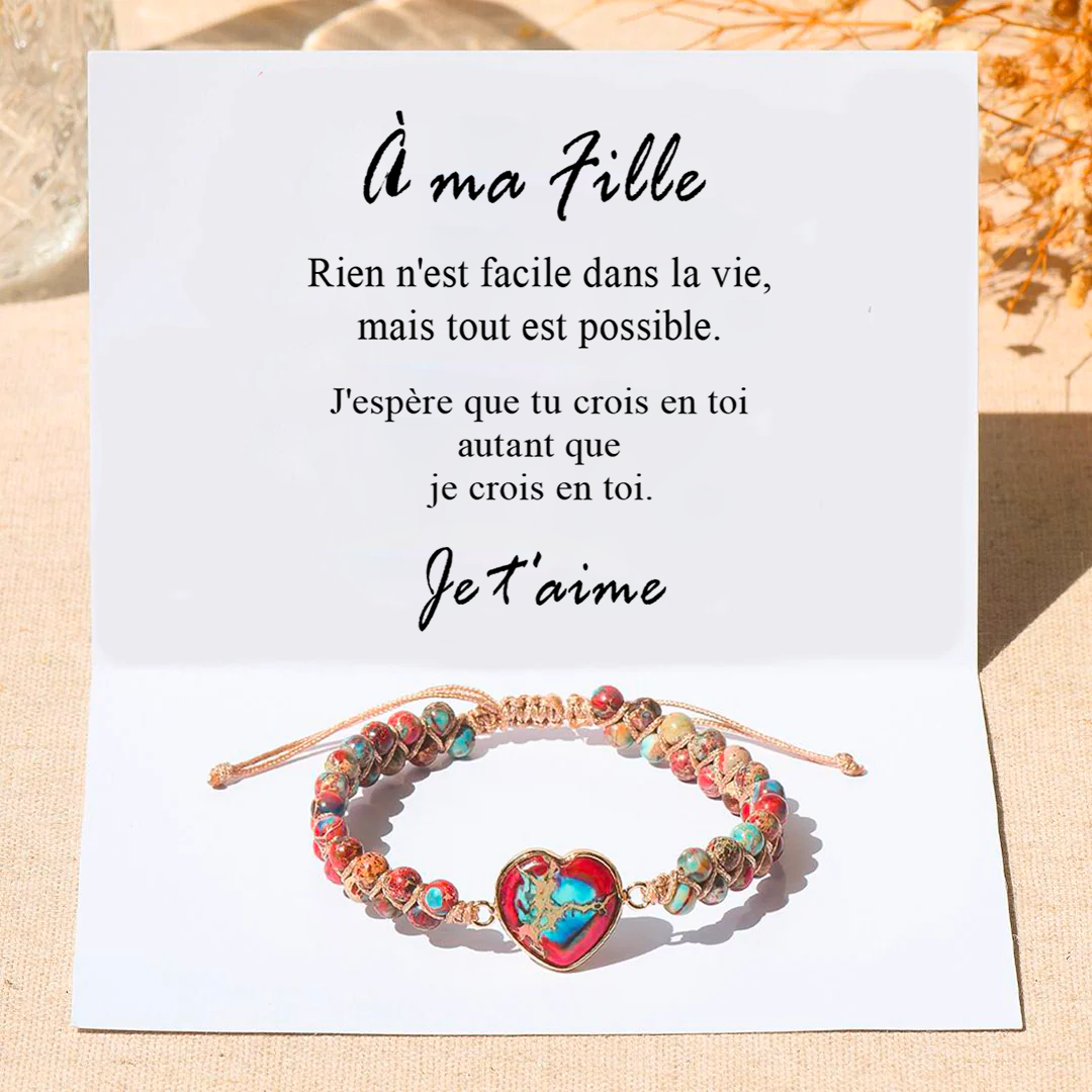 À ma Fille - Bracelet à énergie positive