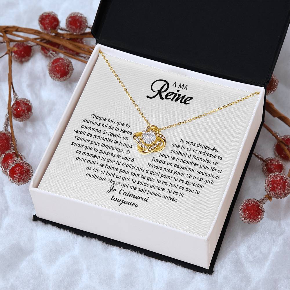 À ma Reine - Collier pendentif Amour