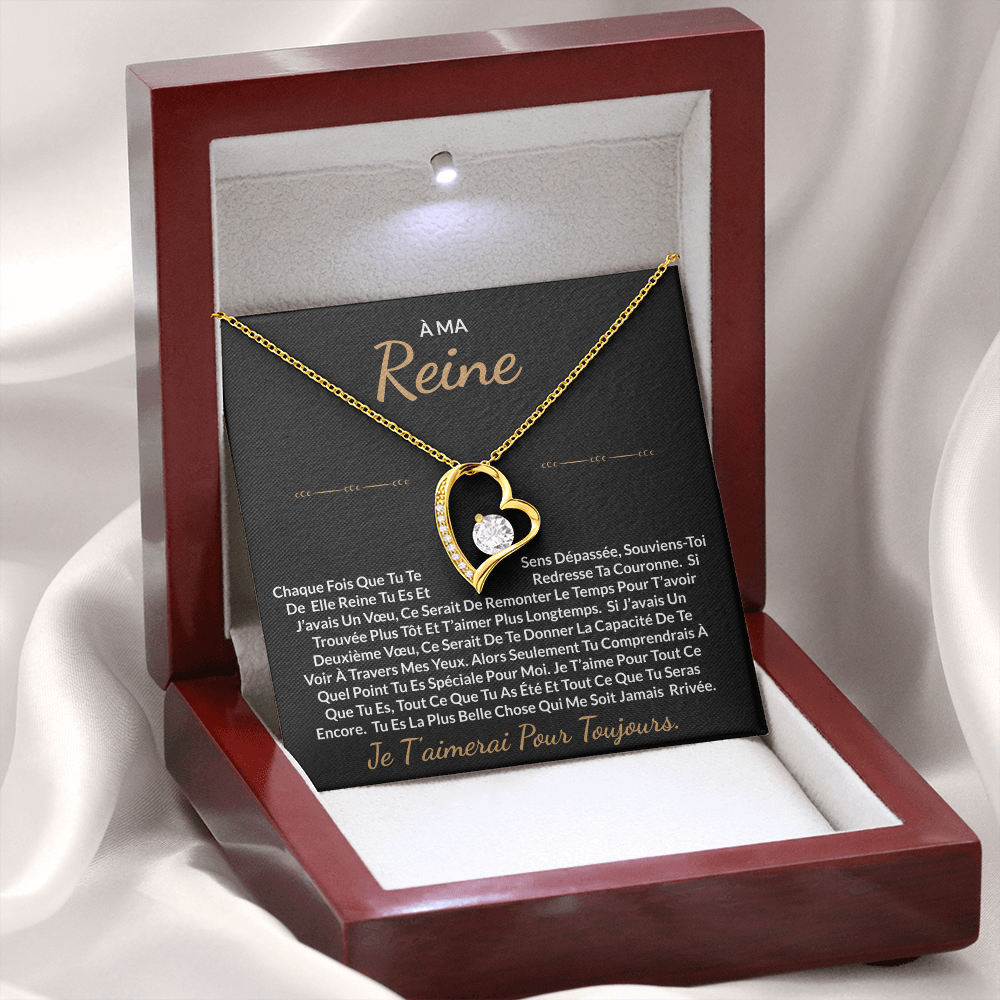 À ma Reine - Collier cœur