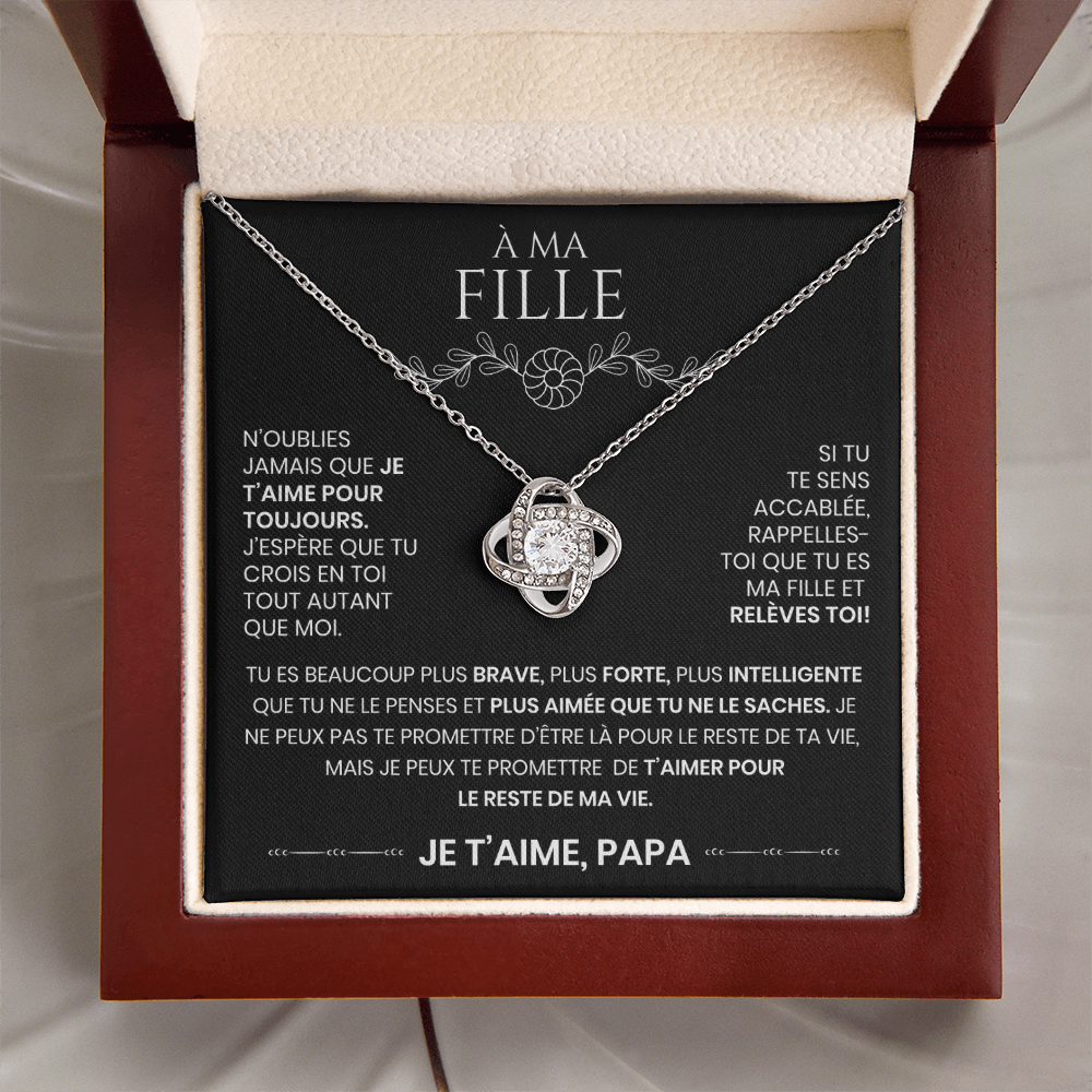 À ma Fille – Collier Où que tu ailles