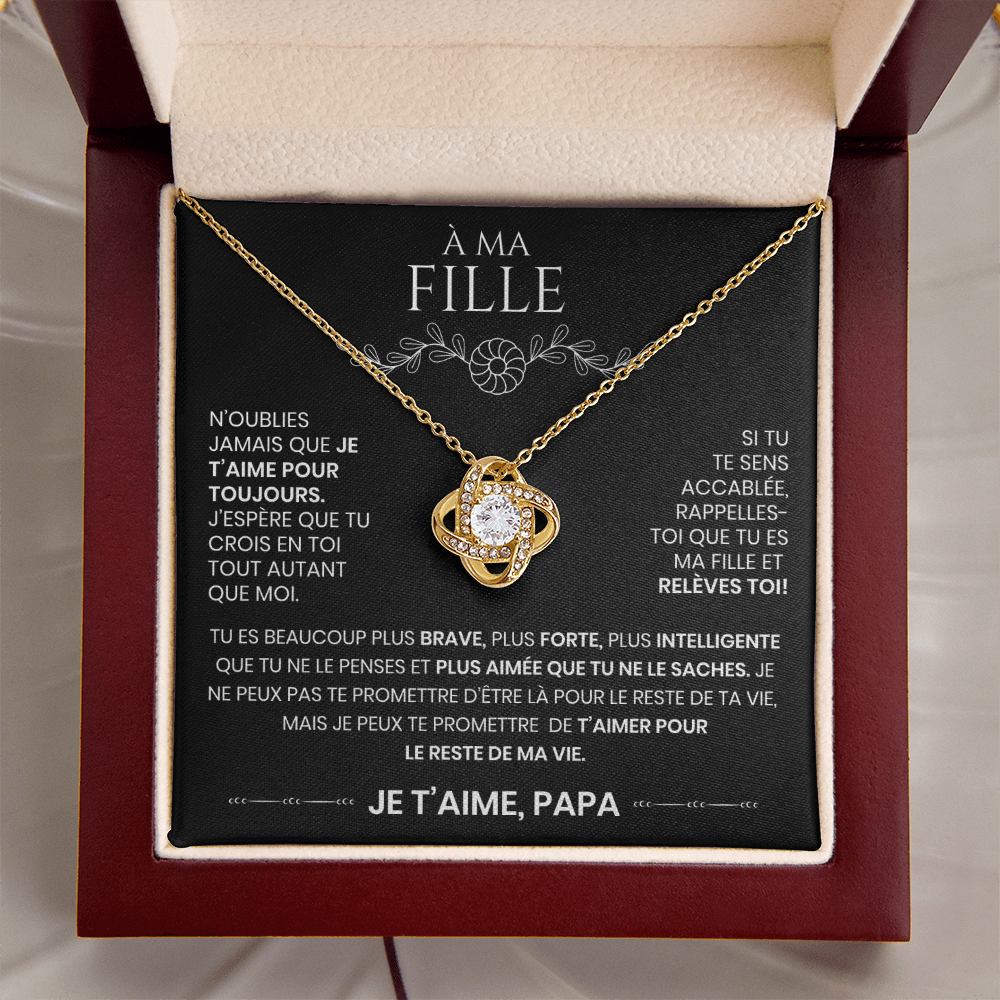 À ma Fille – Collier Où que tu ailles
