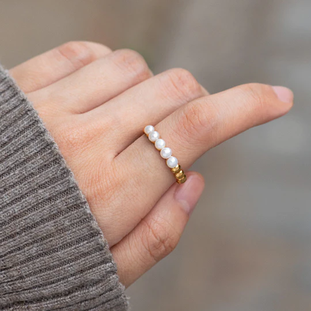 À ma Fille - Bague perles