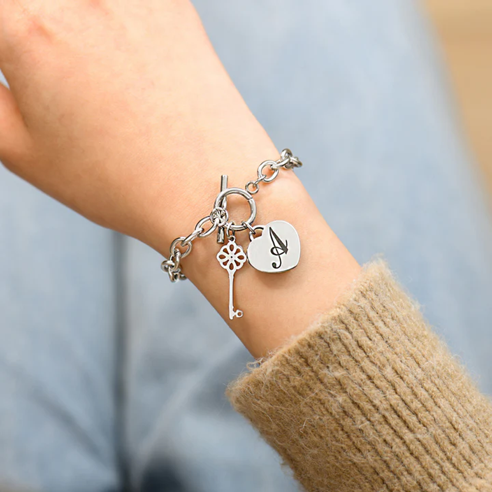 À mon âme sœur – Bracelet « La clé de mon cœur »