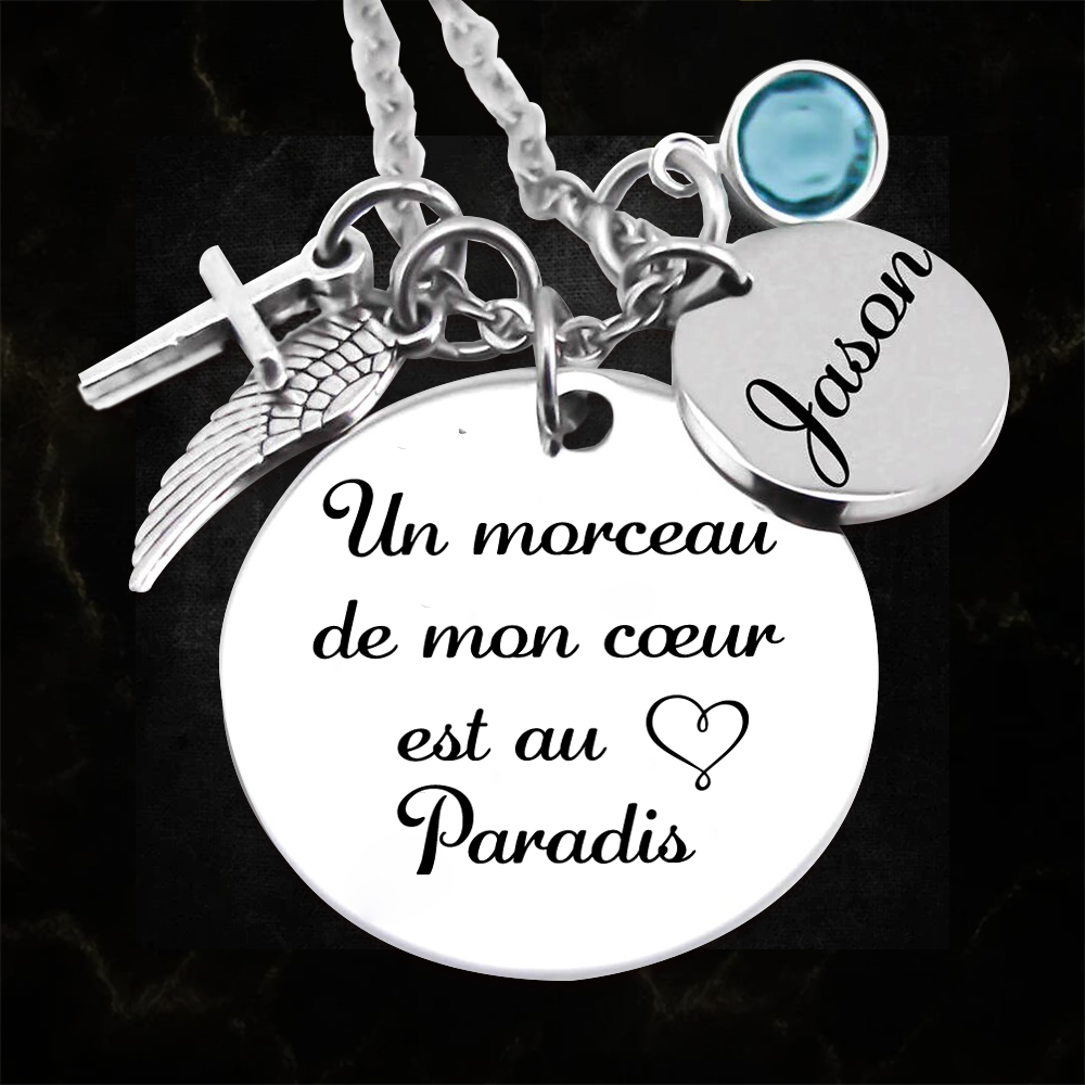 Un morceau de mon coeur - Collier commémoratif - Or Rose