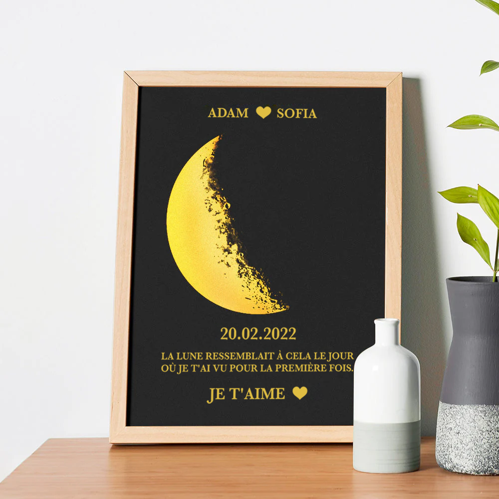 Toile de phase de lune personnalisée