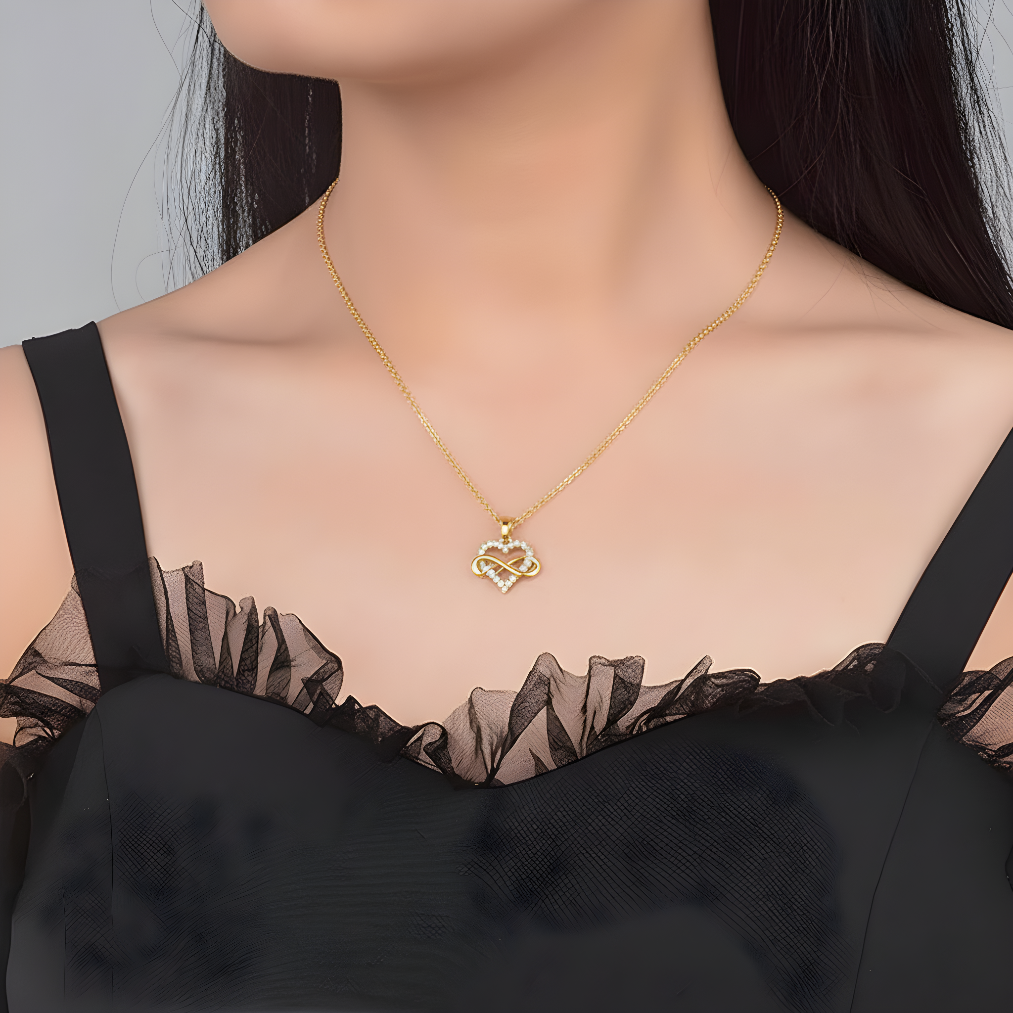 À ma Fille - Collier Cœur Infini