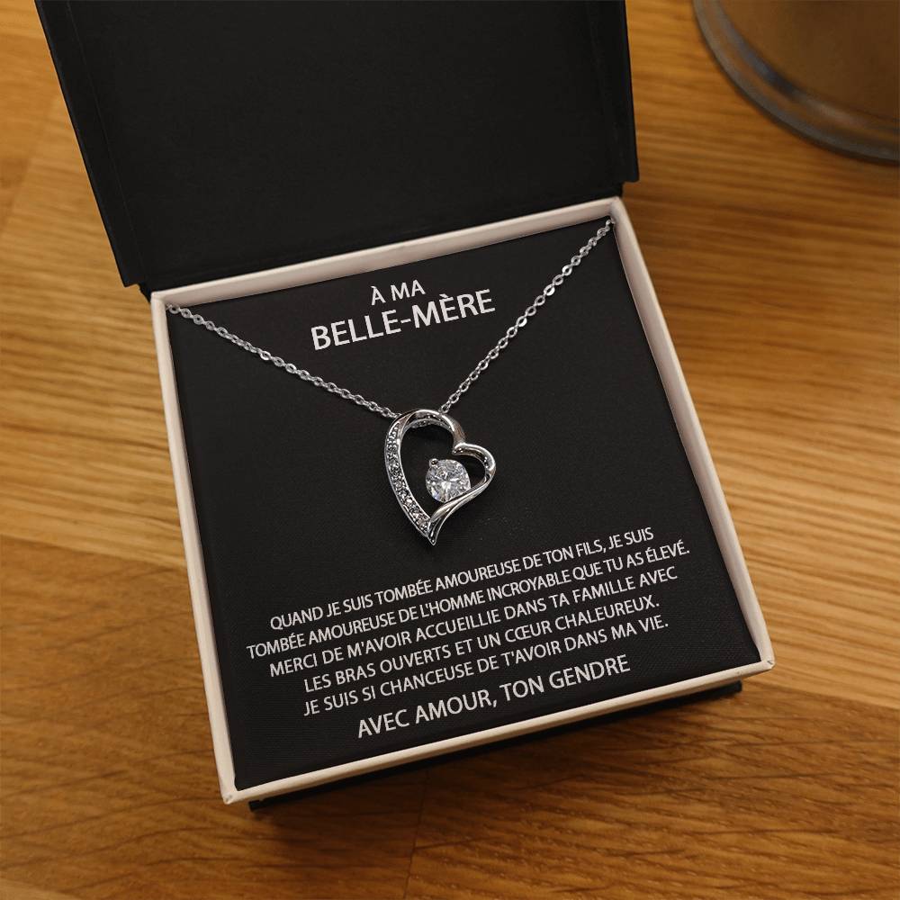 À ma Belle-Mère - Collier coeur