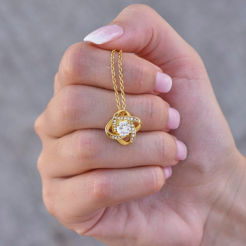 À ma Maman - Je t'aime de la part de mon fils - Collier nœud