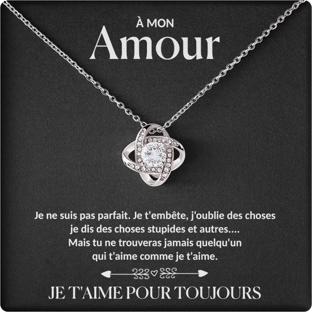 À mon Amour - Collier rose pour toujours