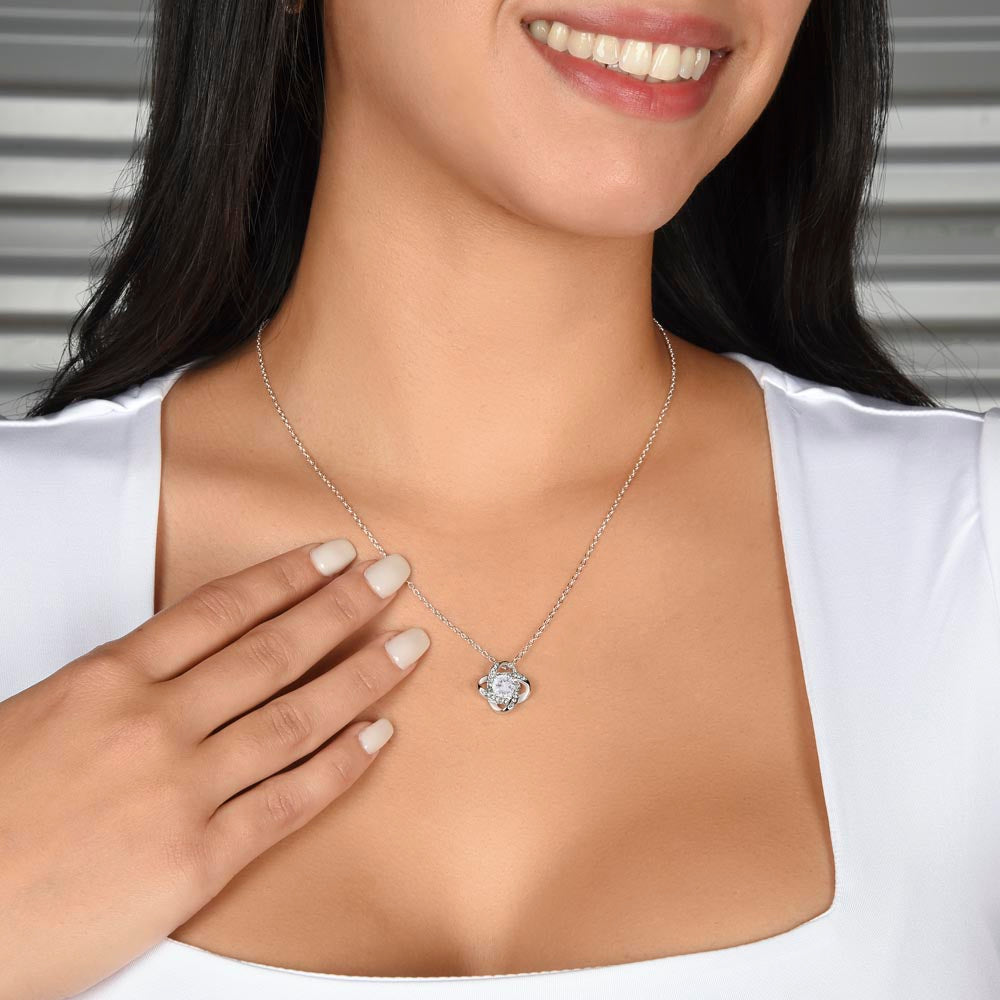 À ma Petite-Fille - Message qui fait fondre le cœur - Collier nœud