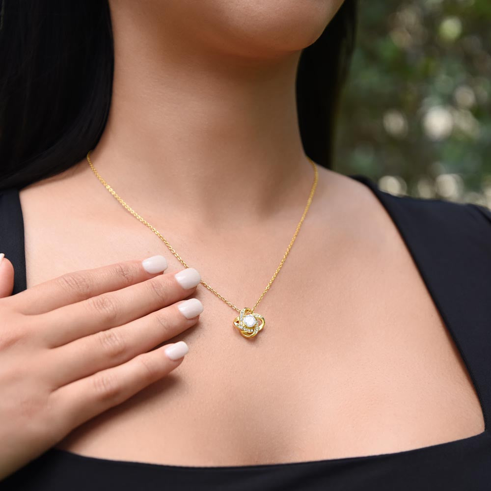 À ma Petite-Fille - Message qui fait fondre le cœur - Collier nœud