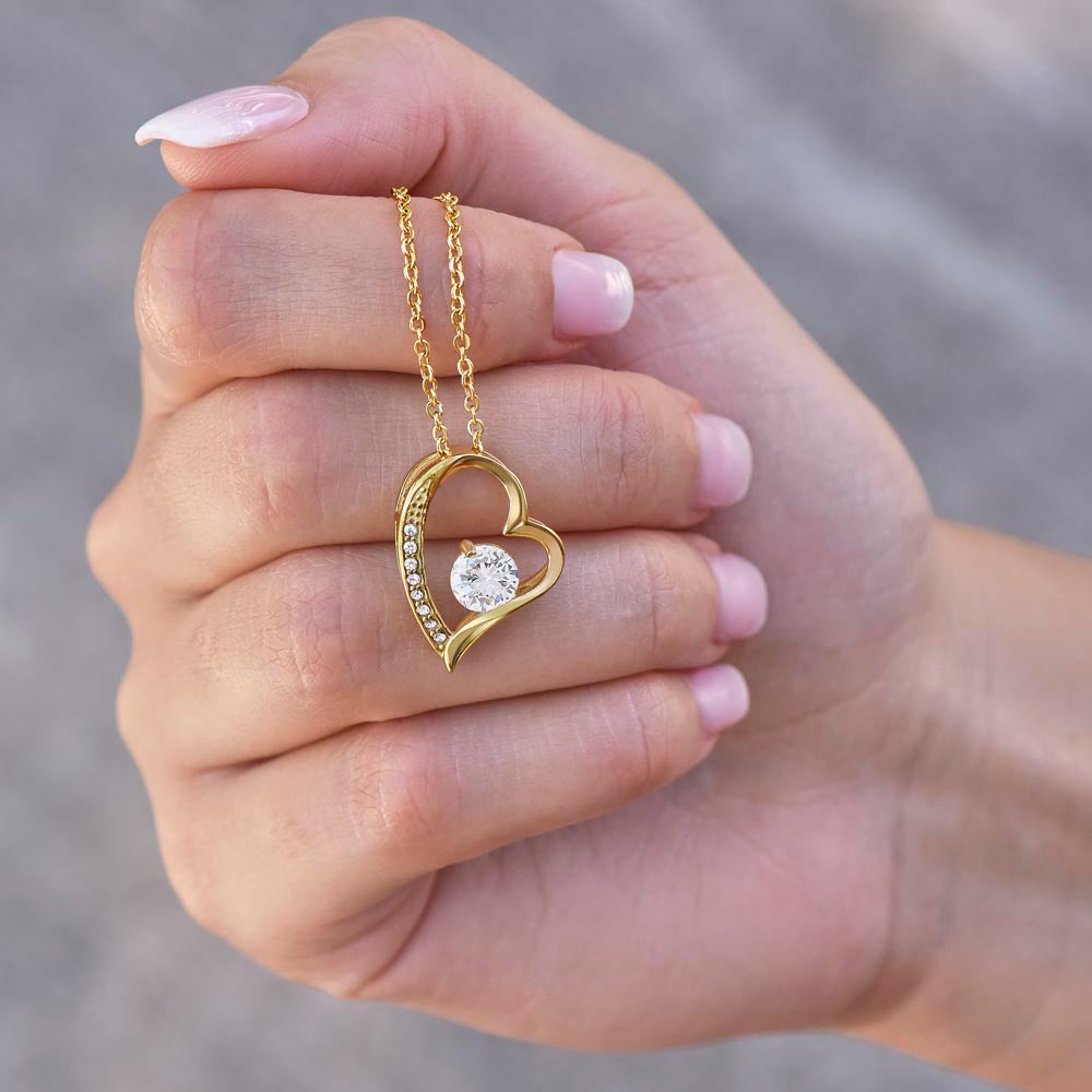 À ma Maman - Collier cœur Je t'aime