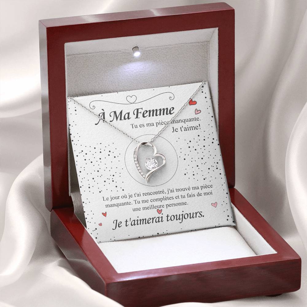 À ma Femme - Collier en forme de cœur