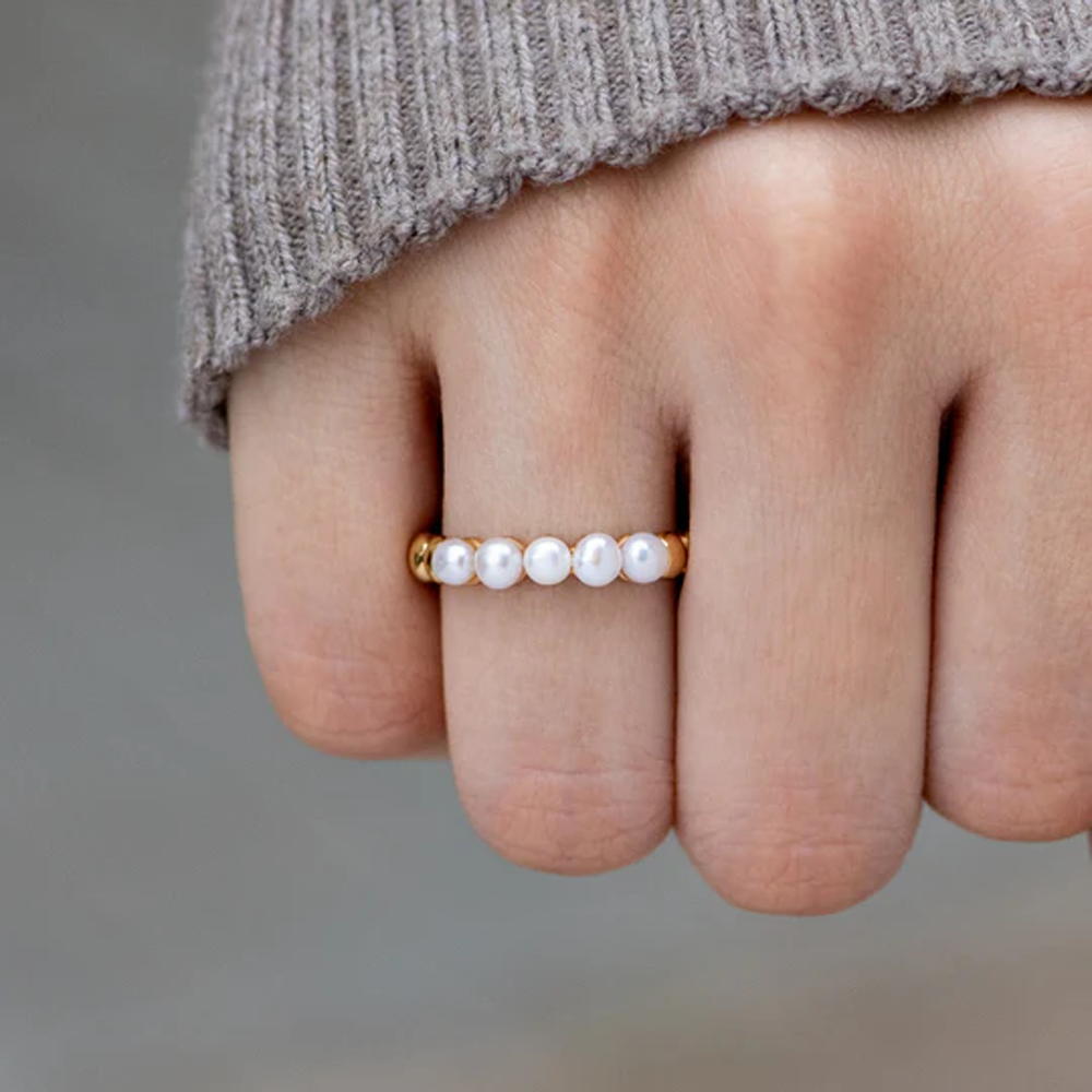 À ma Fille - Bague perles