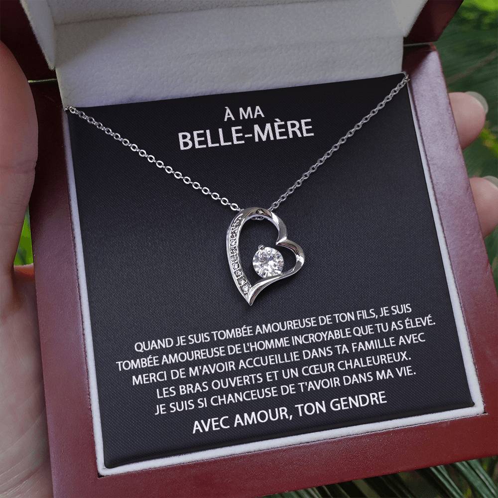 À ma Belle-Mère - Collier coeur