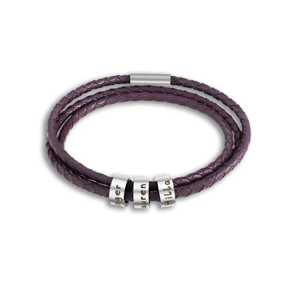 Bracelet cuir homme - Garde-moi toujours avec toi