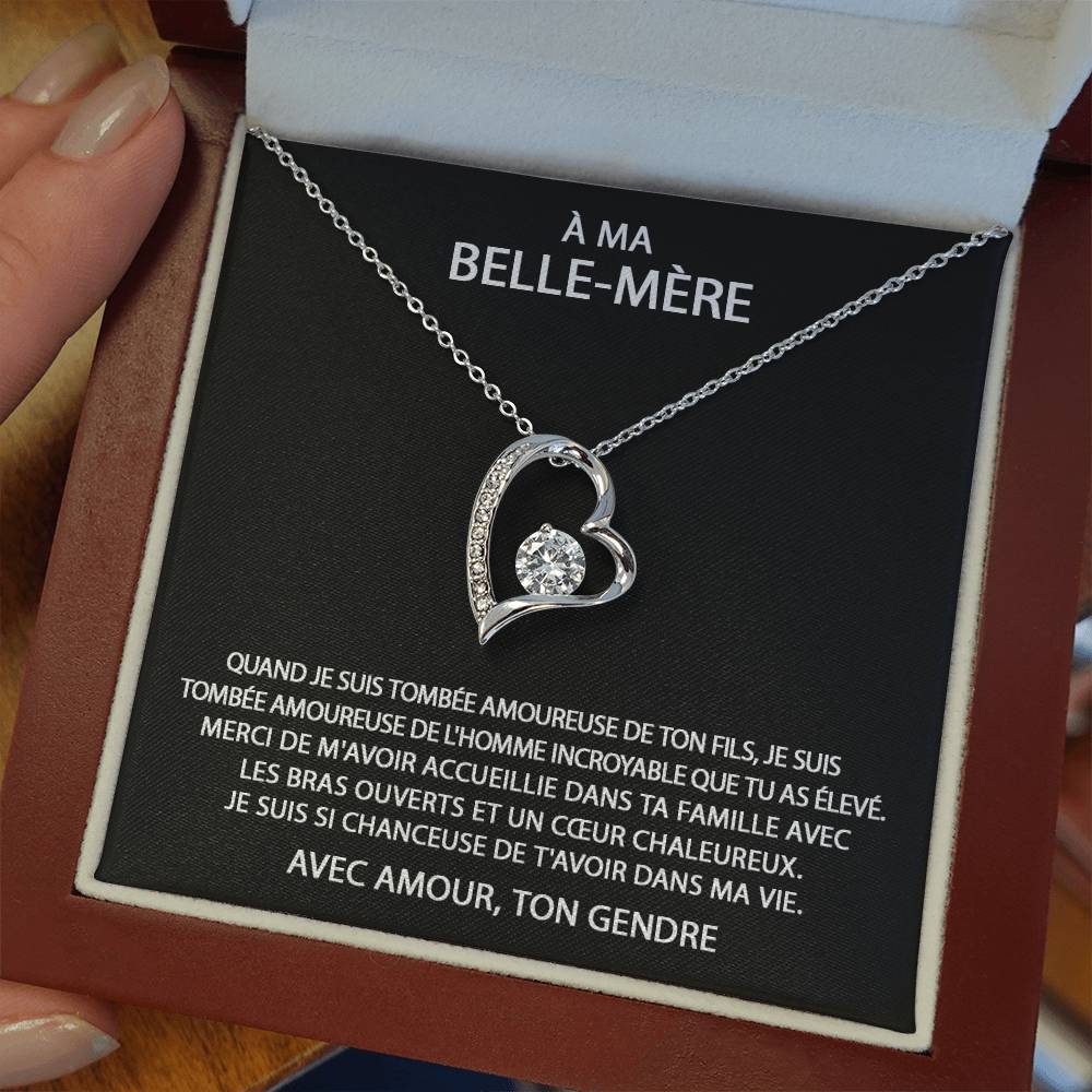 À ma Belle-Mère - Collier coeur