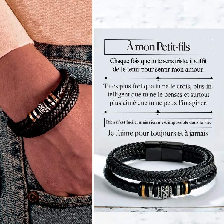 À mon Petit-Fils - Bracelet Je t'aime toujours et pour toujours