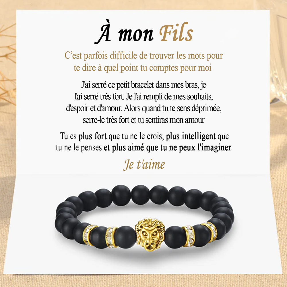 A Mon Fils - Bracelet Lion