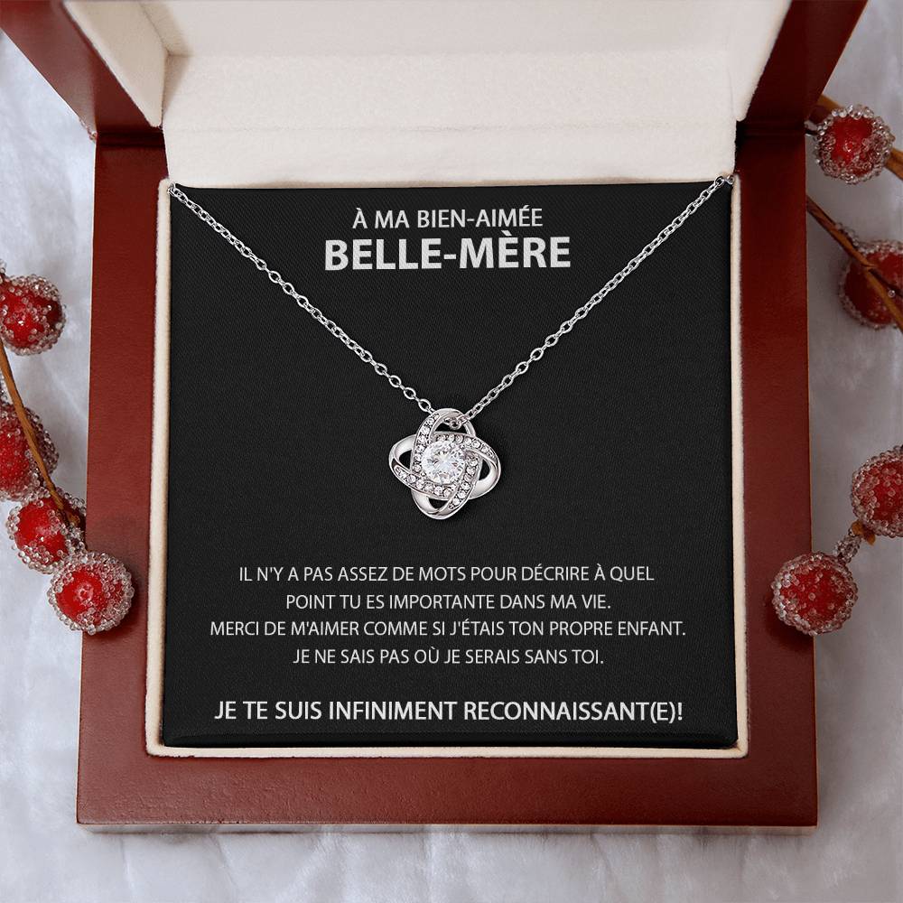 À ma Belle-Mère - Collier avec nœud d'amour