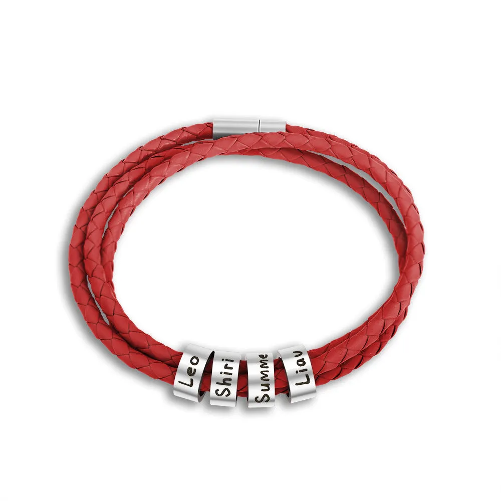 Bracelet cuir homme - Garde-moi toujours avec toi