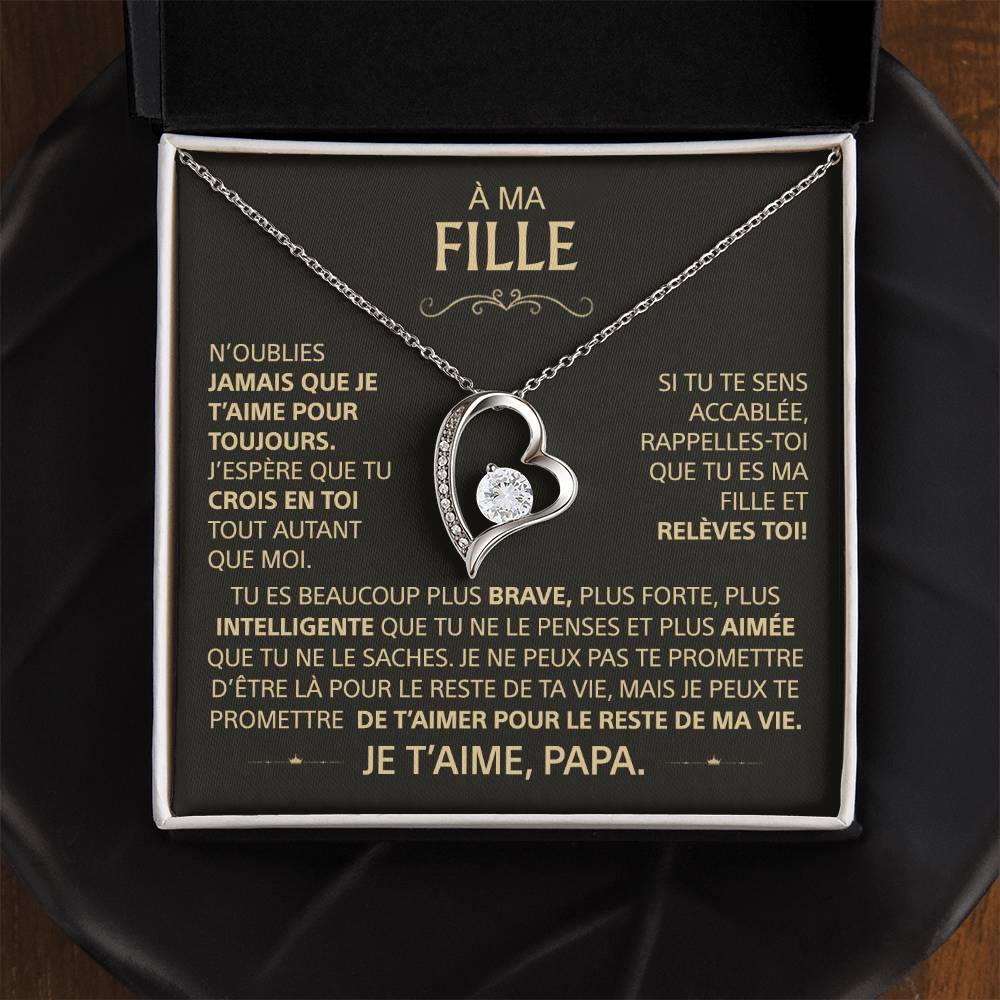 À ma Fille - Fils - Collier Famille