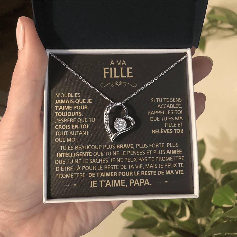 À ma Fille - Fils - Collier Famille