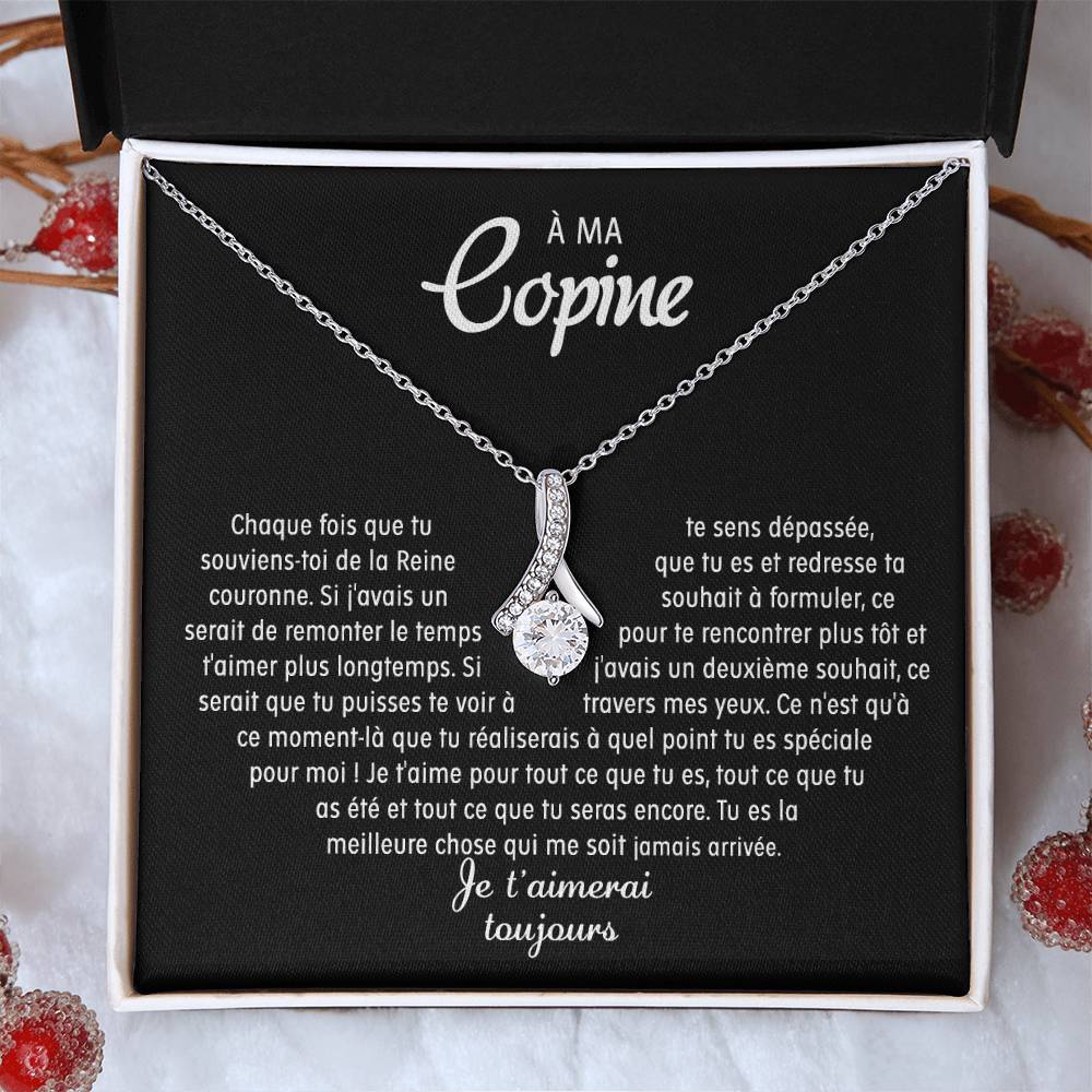 À ma Copine- Collier pendentif amour