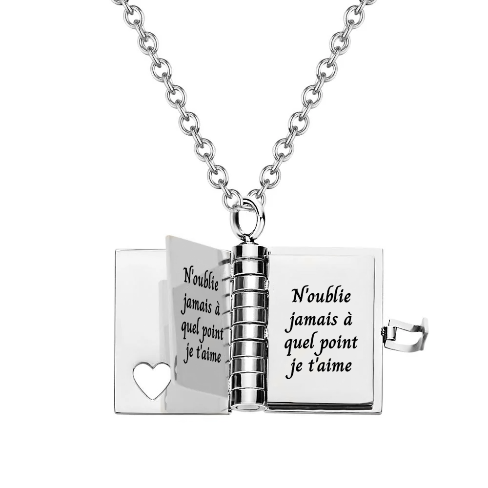 N'oublie jamais combien je t'aime - Collier livre