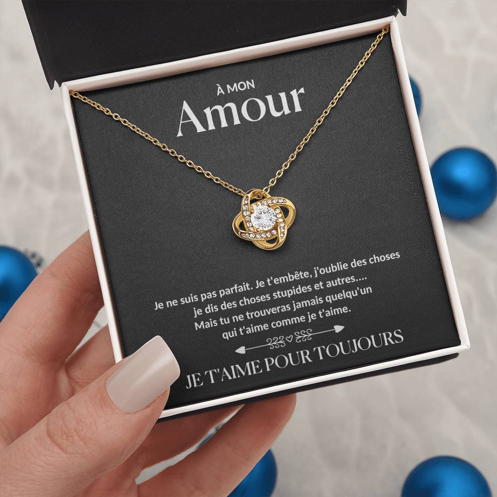 À Mon Amour - Collier nœud d'amour