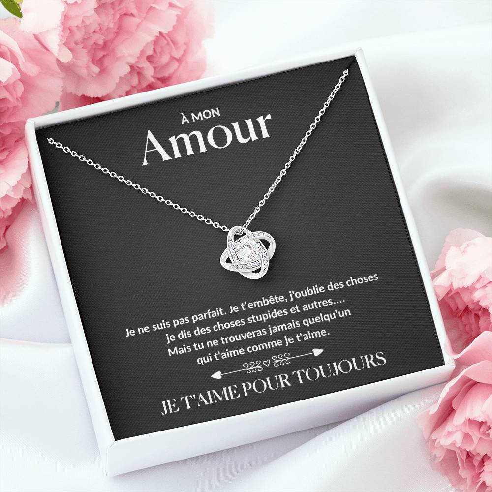 À Mon Amour - Collier nœud d'amour