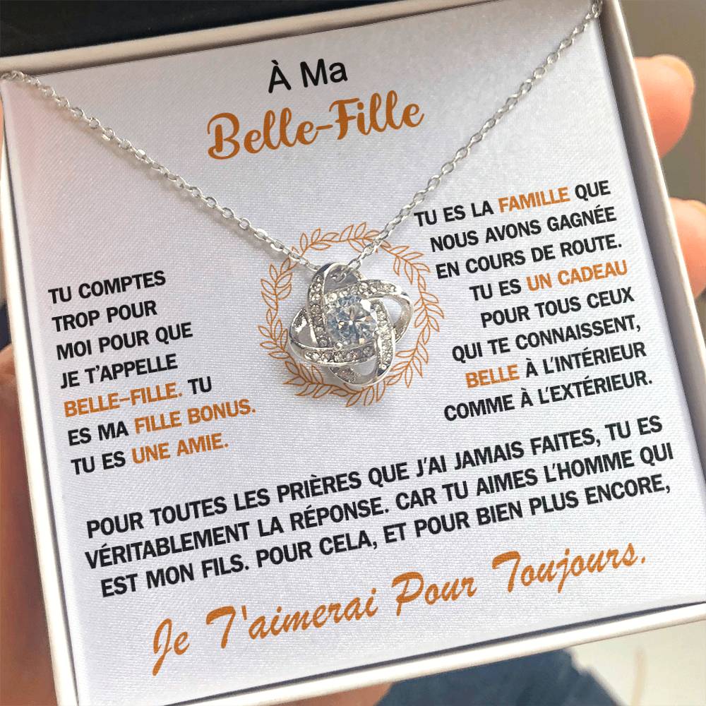 À ma Belle-Fille - Collier noeud d'amour