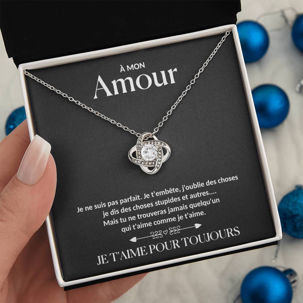 À Mon Amour - Collier nœud d'amour