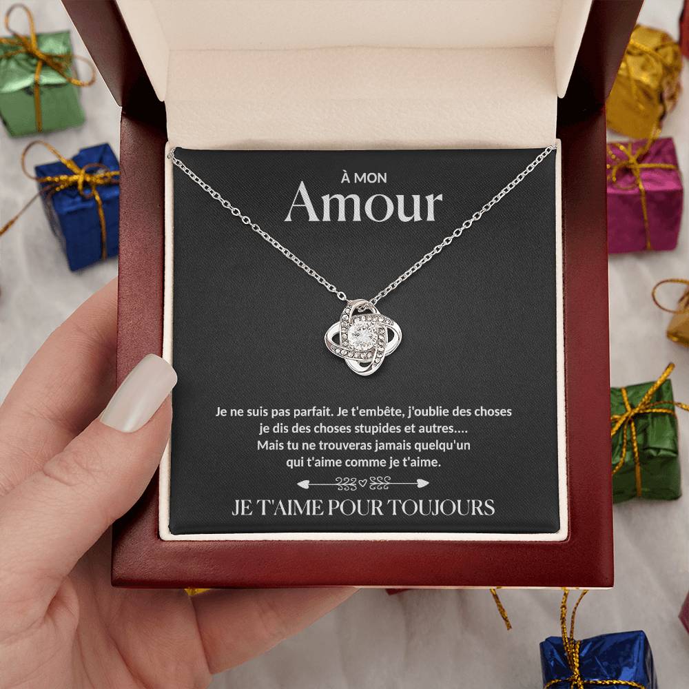 À Mon Amour - Collier nœud d'amour