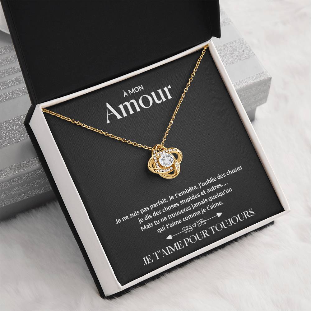 À Mon Amour - Collier nœud d'amour